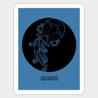 Aquarius - Geometric Astrology Sticker